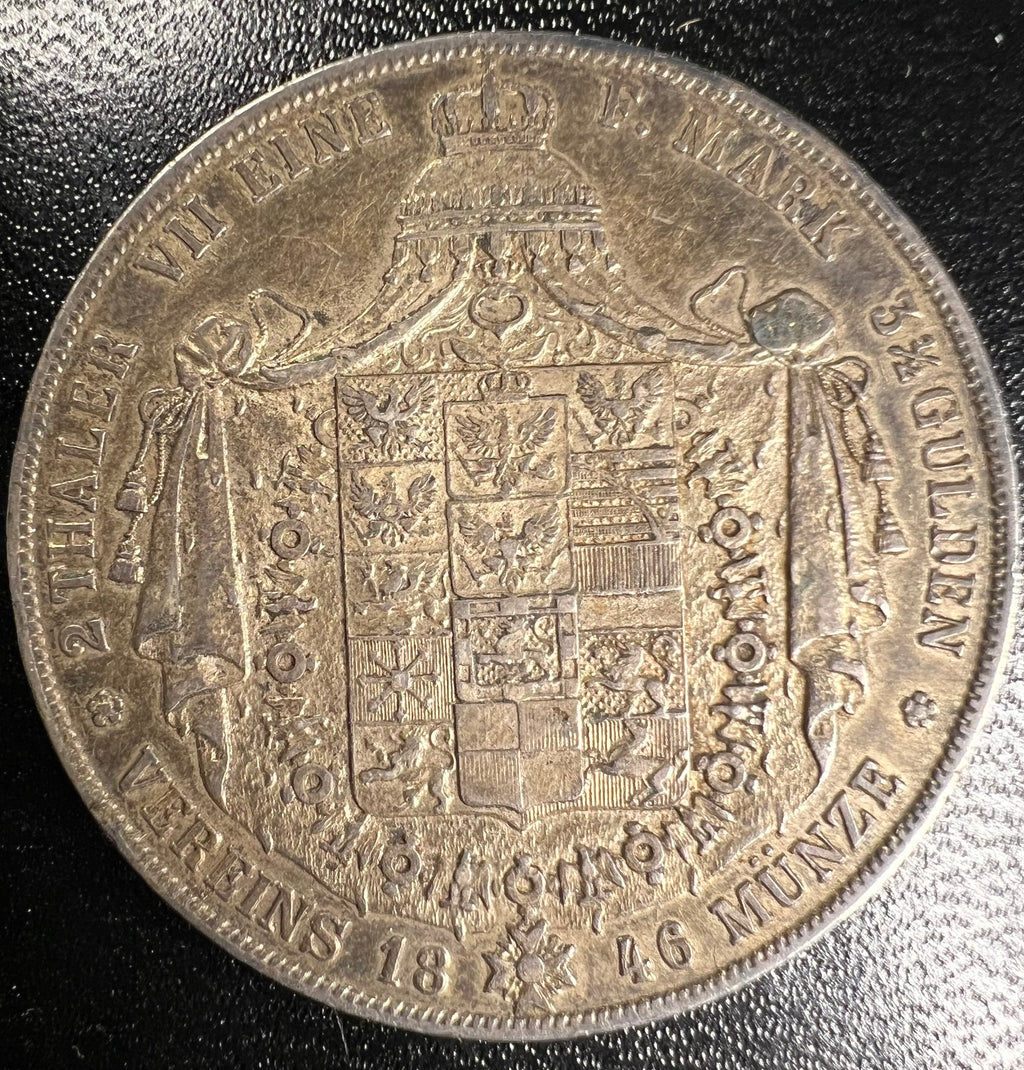 1846-A Prussia 2 Thaler (3 1/2 Gulden) - Friedrich Wilhelm IV (Berlin Mint)