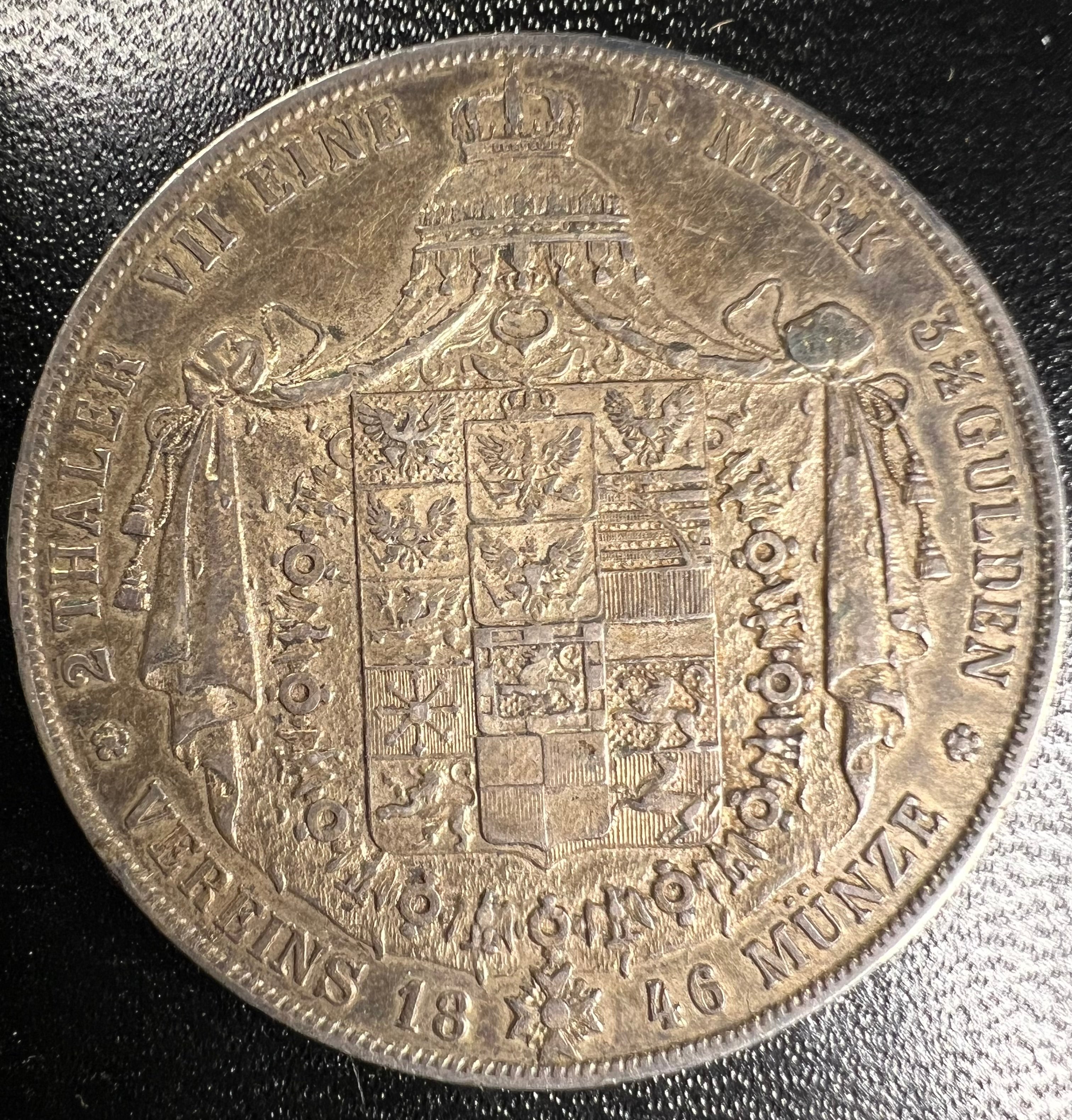 1846-A Prussia 2 Thaler (3 1/2 Gulden) - Friedrich Wilhelm IV (Berlin Mint)