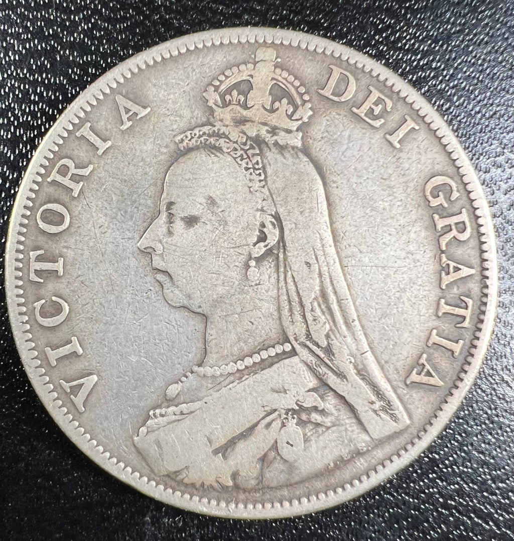 1889 Great Britain Victoria Double Florin (4 Shillings) - Jubilee Head (London Mint)