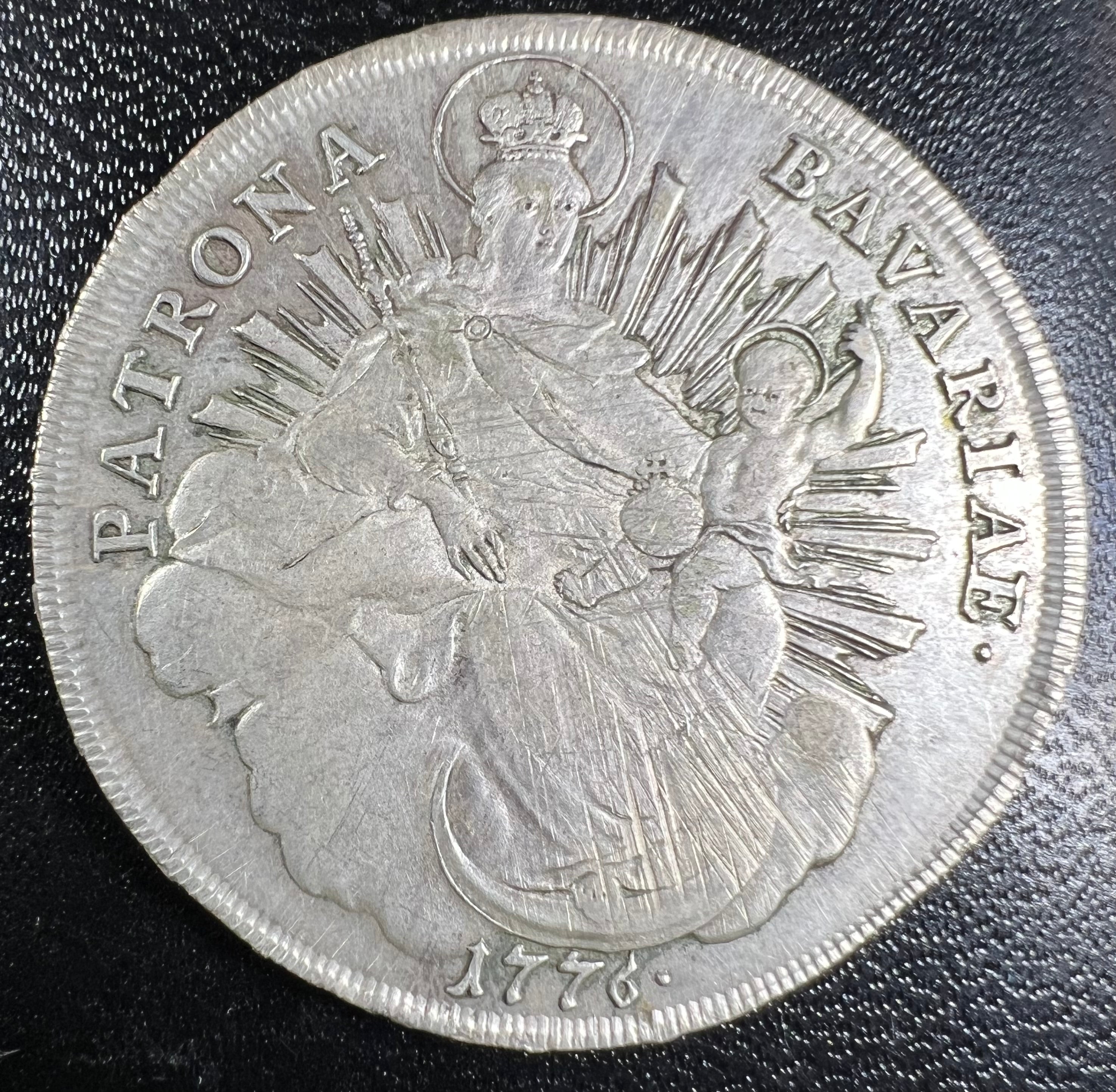 1776 Bavaria Silver Thaler (Conventionsthaler) – Maximilian III Joseph (Munich Mint)