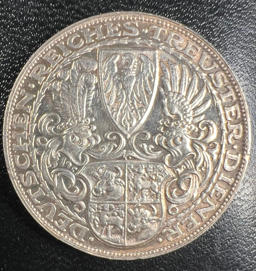 1927-D Germany 5 Reichsmark – Paul von Hindenburg 80th Birthday (Munich Mint)