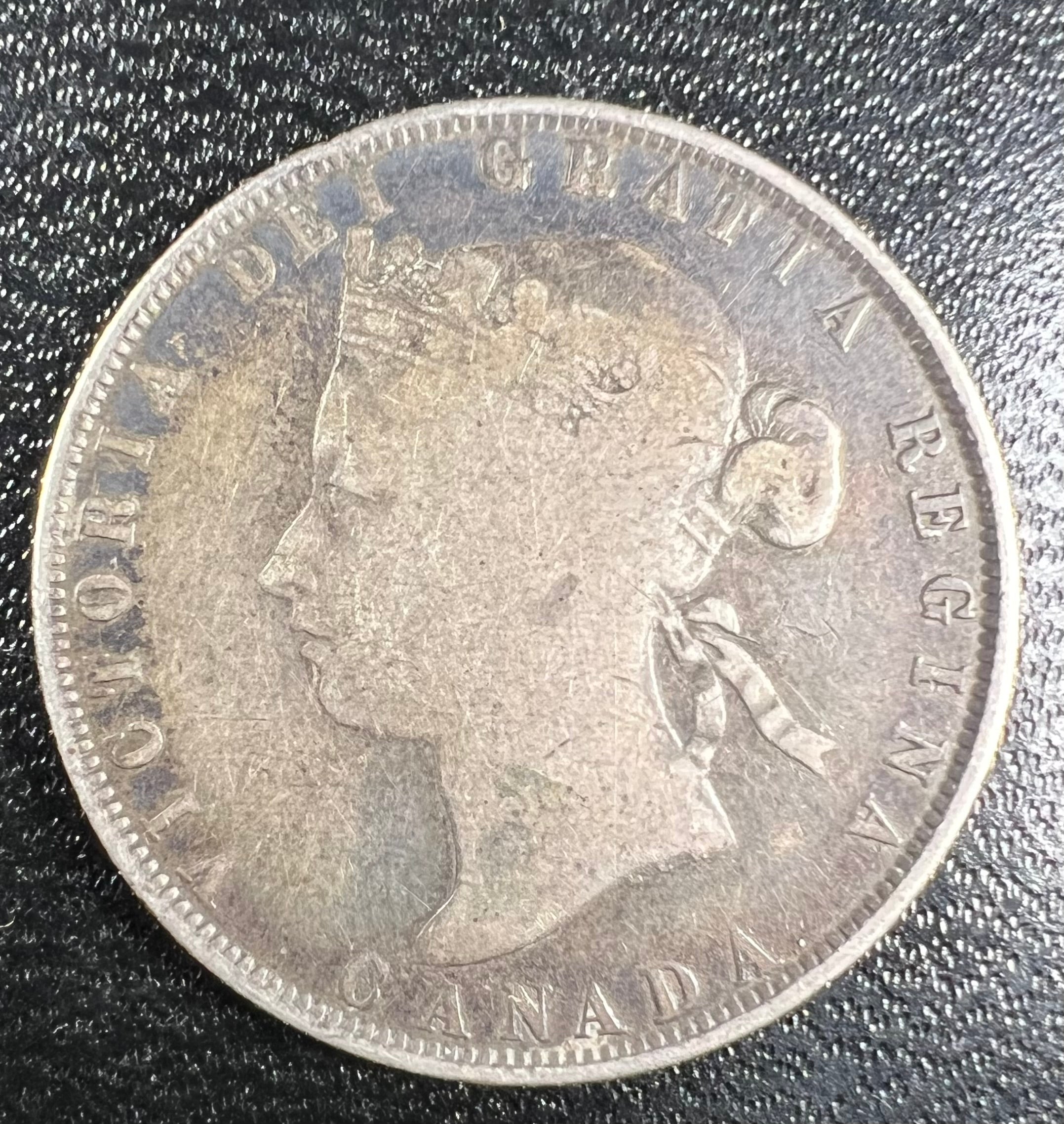 1872-H Canada Silver 50 Cents – Queen Victoria (Heaton Mint)