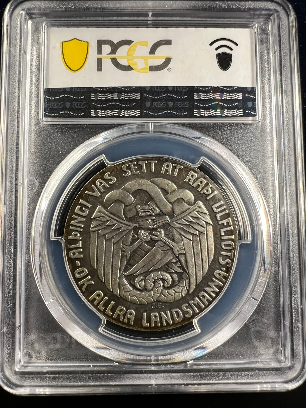 1930 Iceland Silver 5 Kronur – 1000 Years of the Althing PCGS MS63
