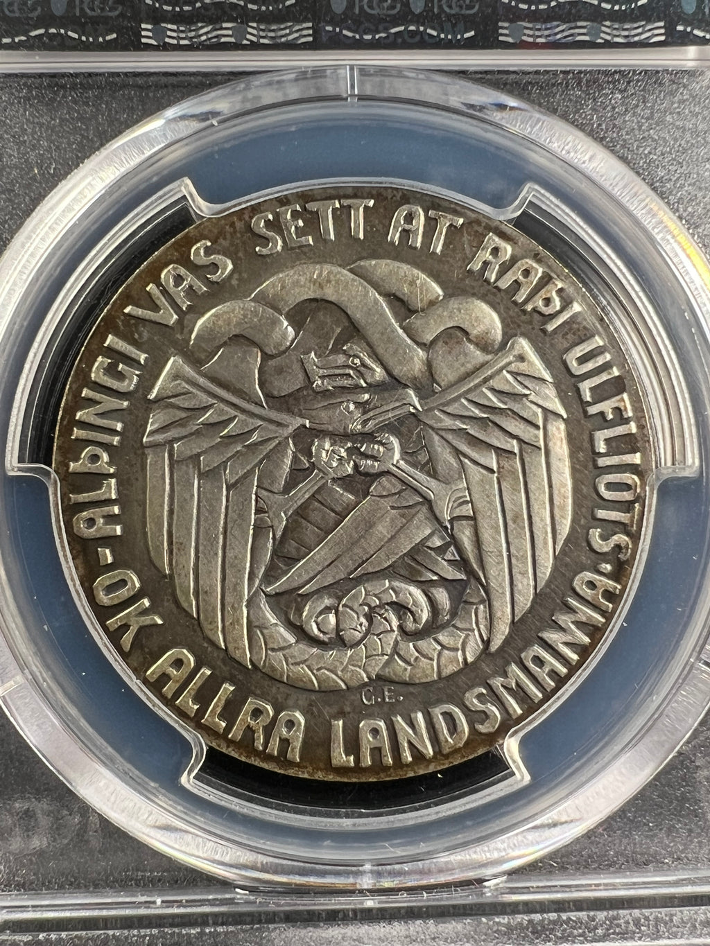1930 Iceland Silver 5 Kronur – 1000 Years of the Althing PCGS MS63