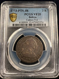1773-PTS JR Bolivia Silver 2 Reales – Charles III PCGS VF35