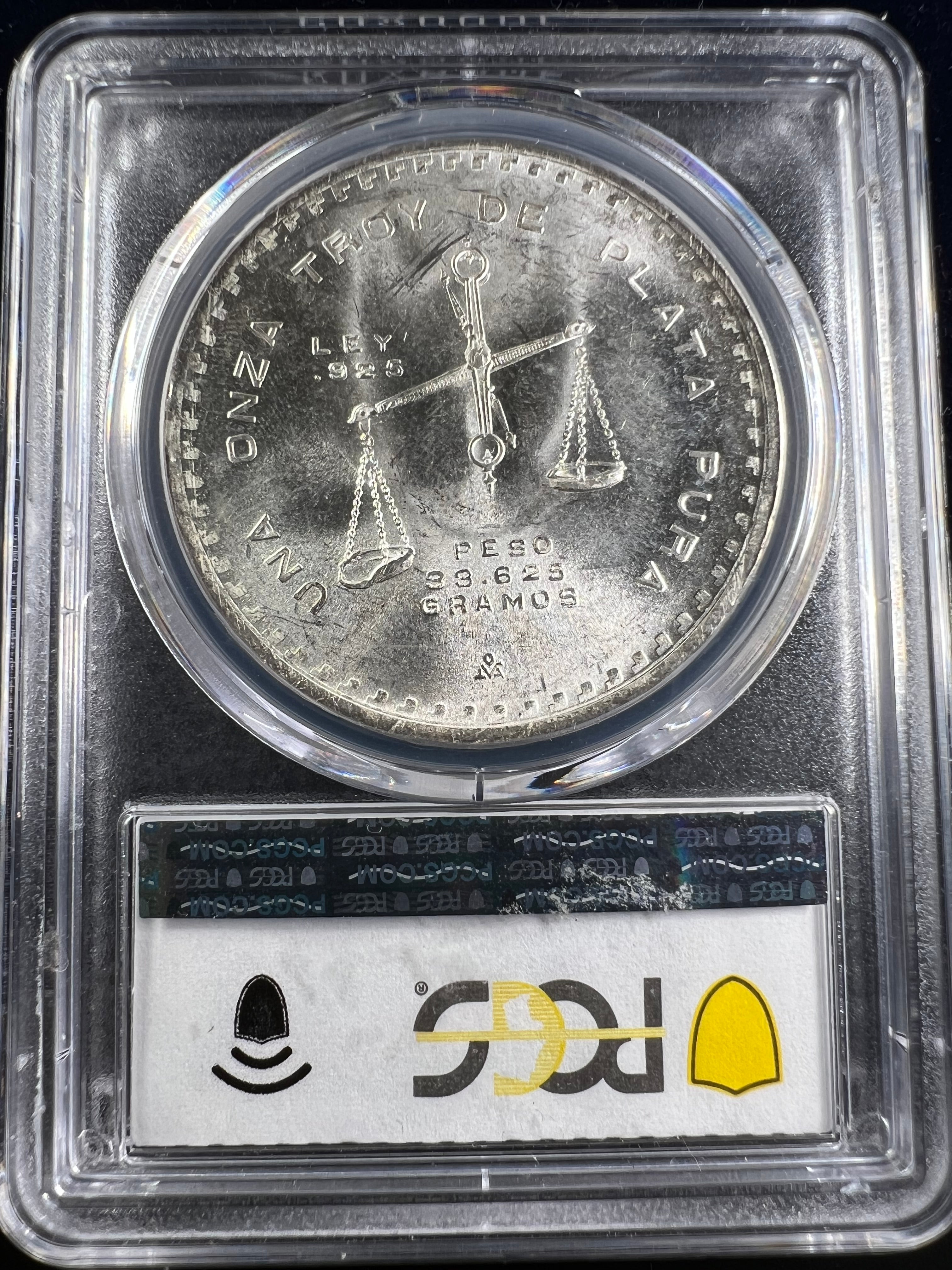 1980/79-Mo Mexico Silver Onza (Balance Scale) PCGS MS66