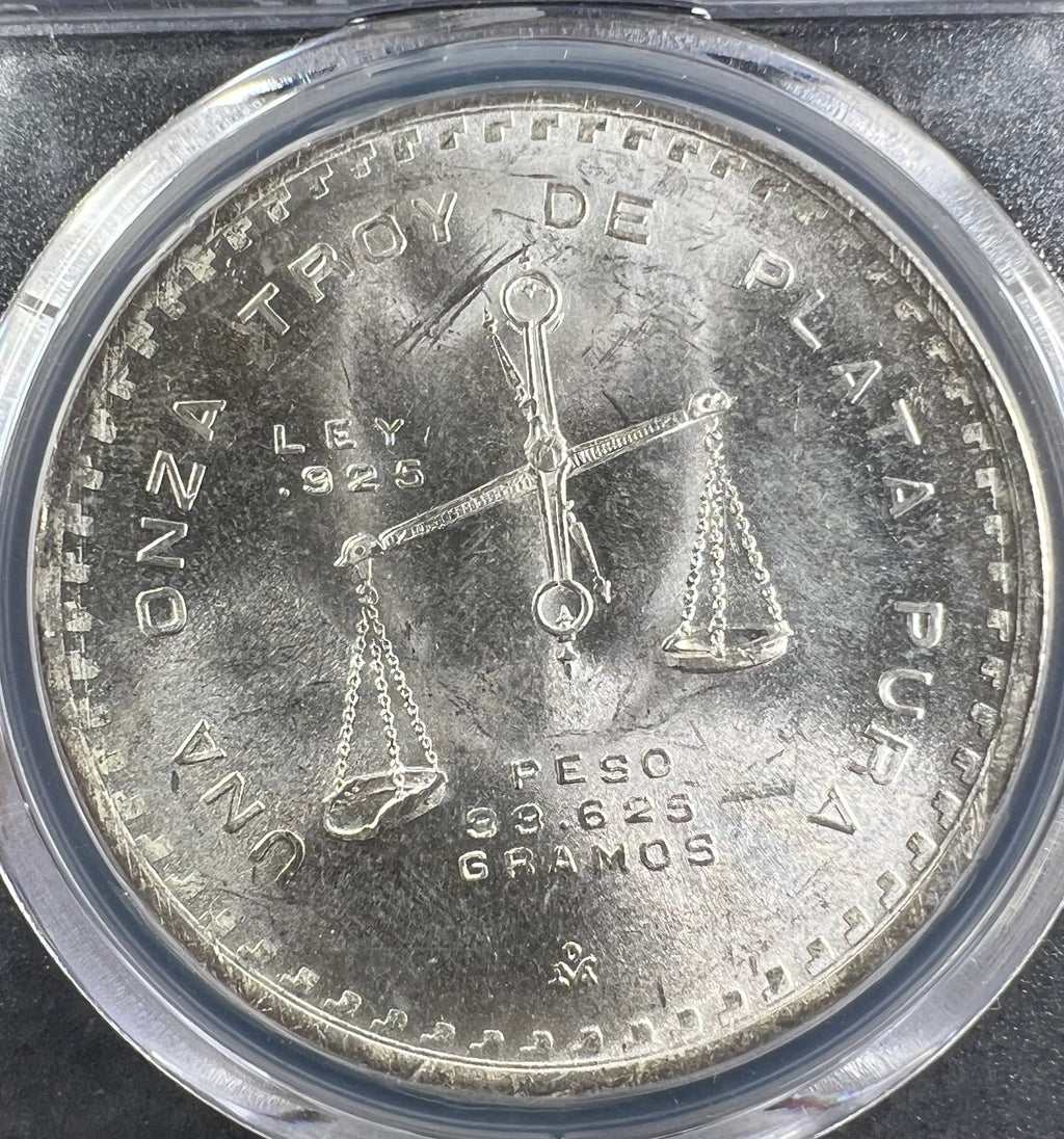 1980/79-Mo Mexico Silver Onza (Balance Scale) PCGS MS66