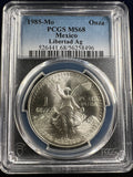 1985-Mo Mexico Silver Libertad 1 Onza PCGS MS68