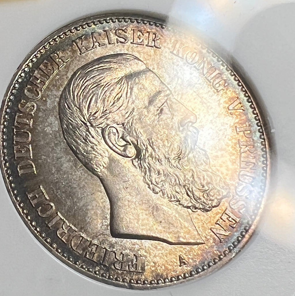 1888-A Germany/Prussia 2 Mark Friedrich III ANACS MS65 (Y-116)