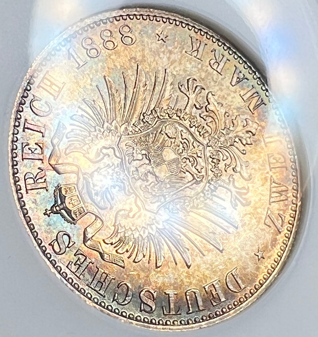 1888-A Germany/Prussia 2 Mark Friedrich III ANACS MS65 (Y-116)