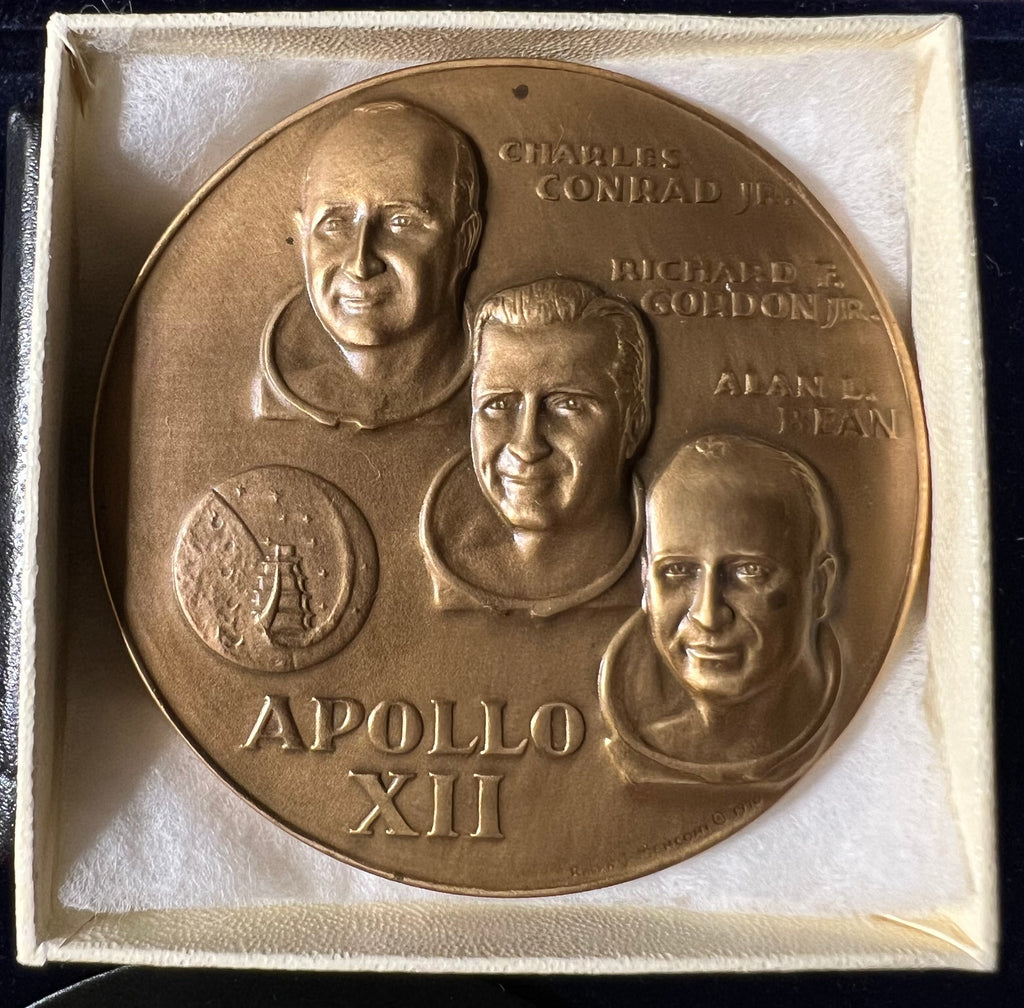 1969 Apollo XII Bronze Medal — Conrad, Gordon & Bean (Medallic Art Co)
