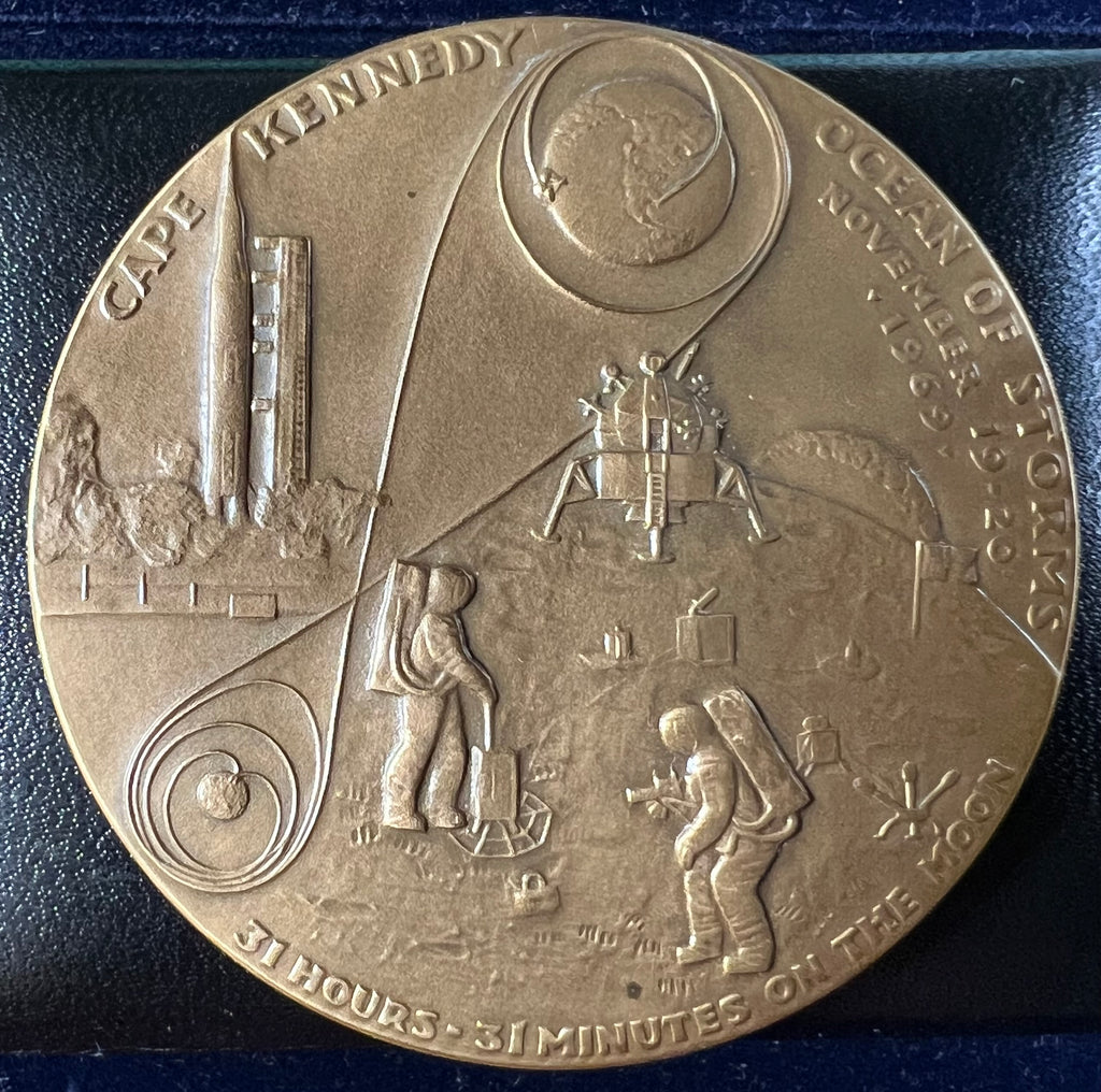 1969 Apollo XII Bronze Medal — Conrad, Gordon & Bean (Medallic Art Co)