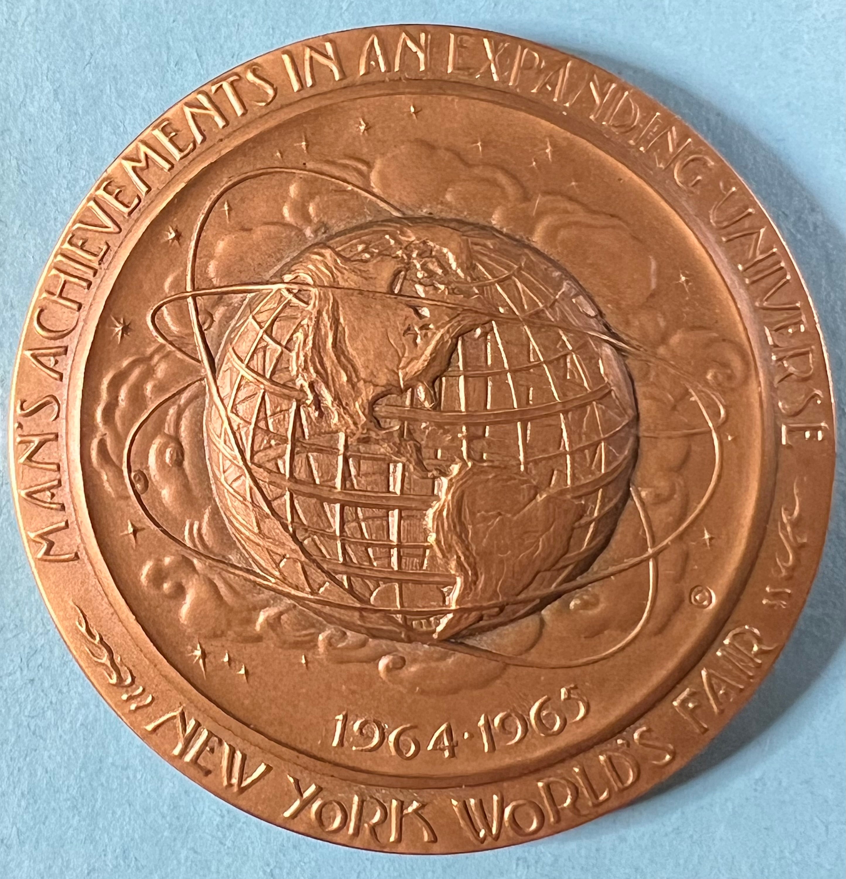 1964–1965 New York World’s Fair Bronze Medal (Medallic Art Co.)