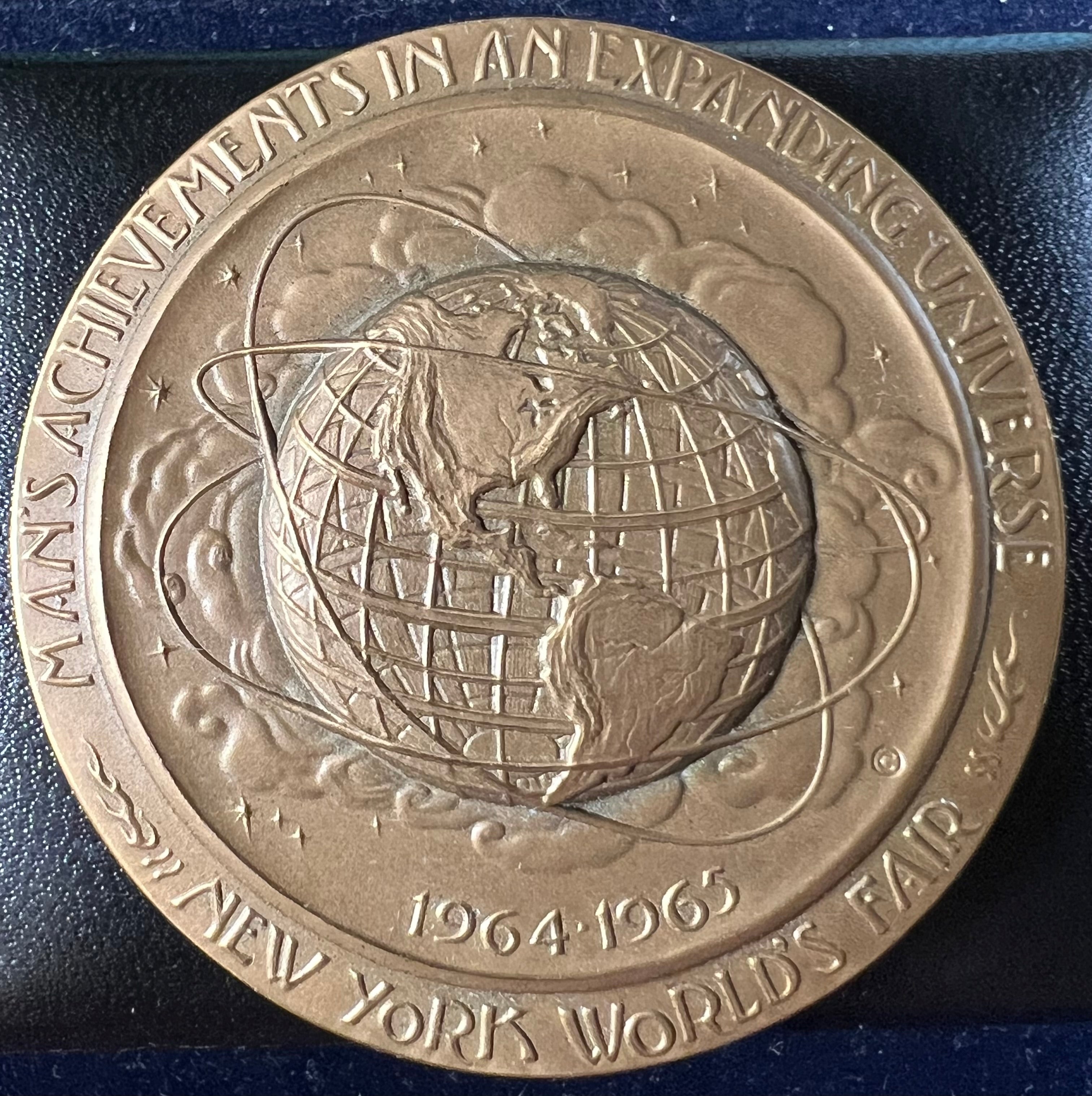 1964–1965 New York World’s Fair Bronze Medal (Medallic Art Co.)