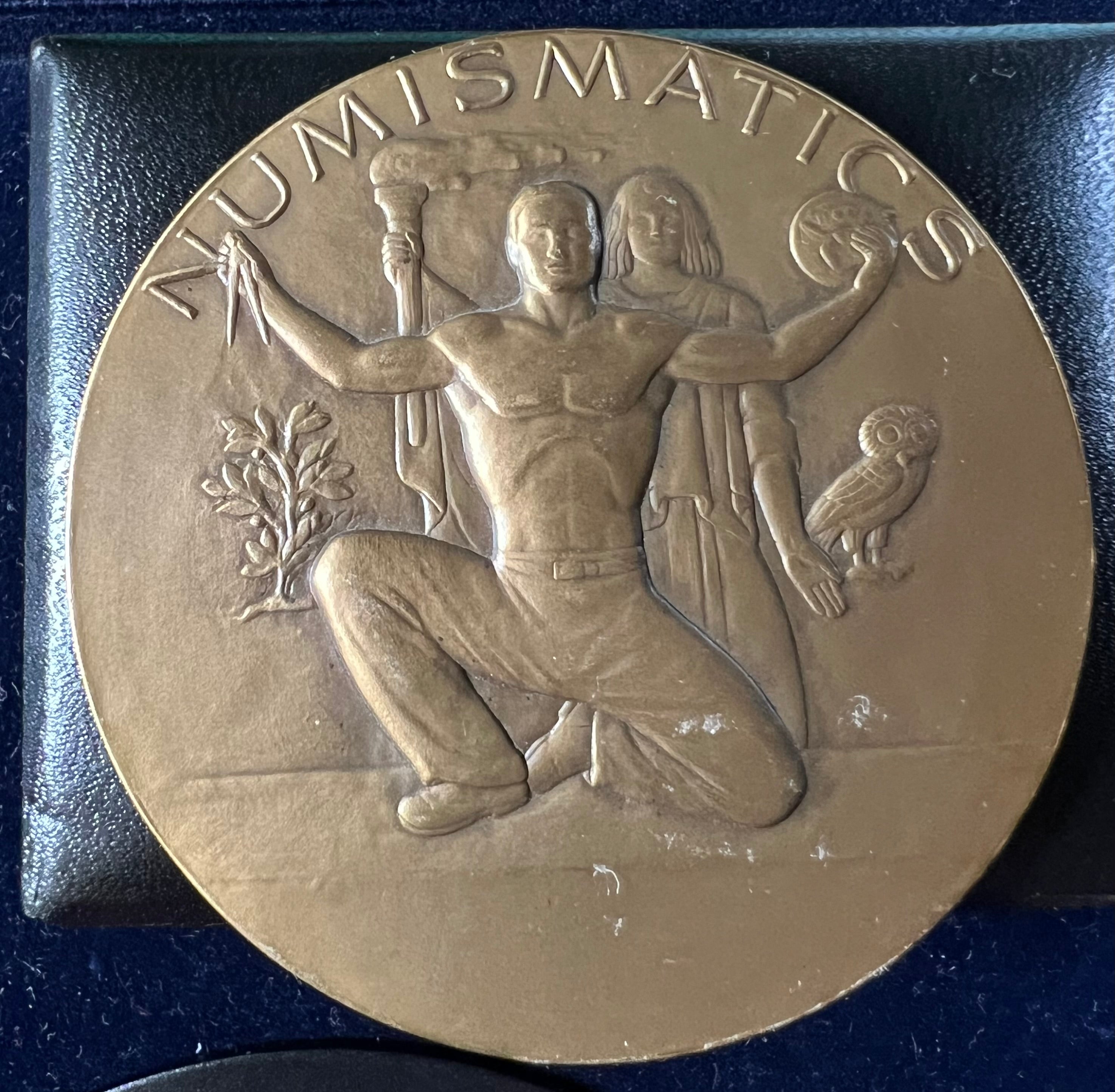 1963 ANA Denver Memento Numismatic Medal (Medallic Art Co., Bronze, 51 mm)