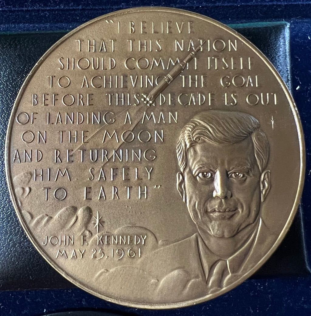 1969 Apollo 11 Bronze Medal — Armstrong, Aldrin & Collins (Medallic Art Co.)