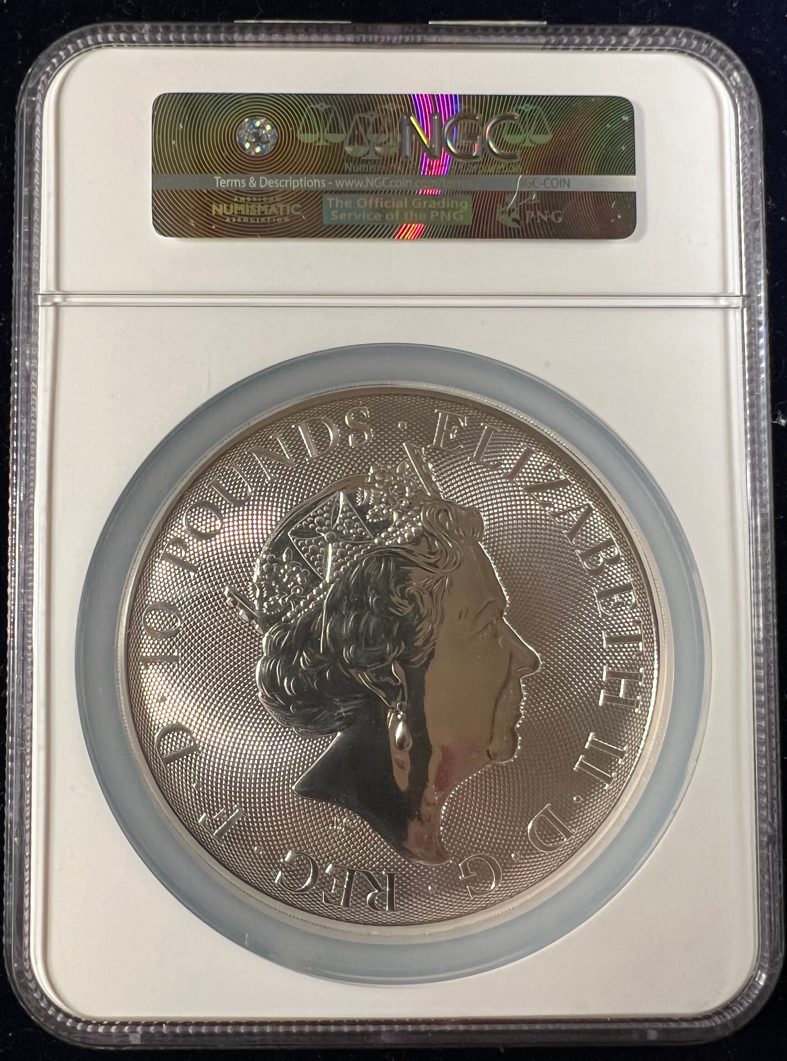 2018 10 oz Silver Queen’s Beasts Red Dragon of Wales NGC MS70 Early Releases