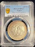 1929 France Silver 20 Francs Pattern/Essai PCGS SP63 – (Maz-2622, Gad-851)