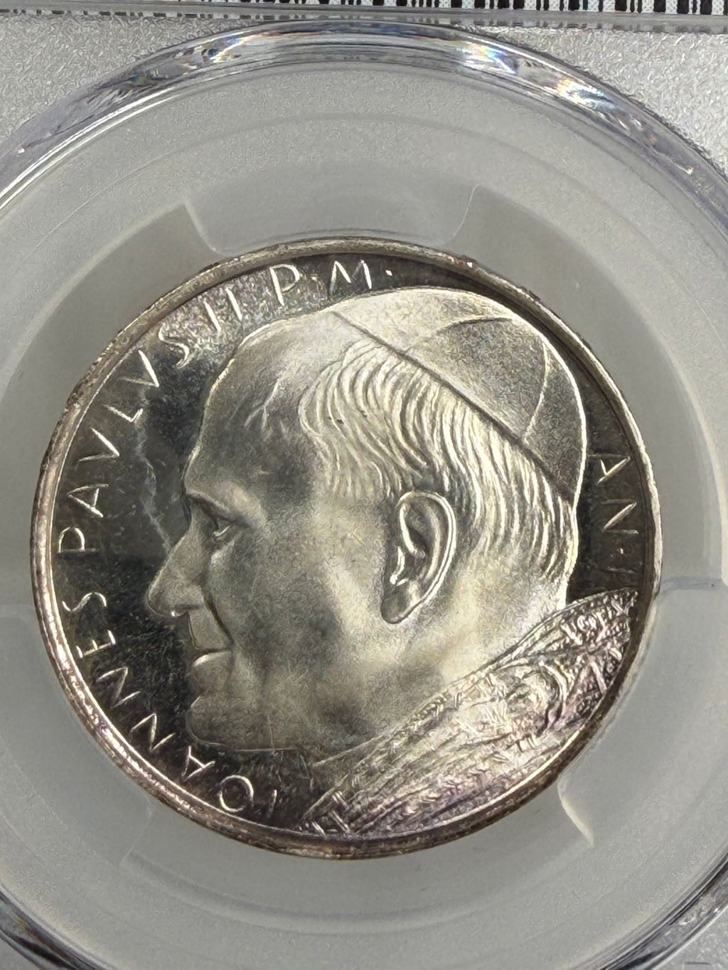 1979 Vatican City Silver 500 Lire Pope John Paul II Anno I PCGS MS67