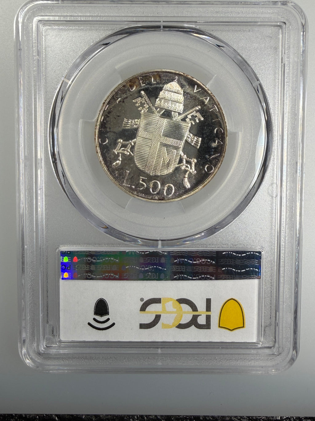 1979 Vatican City Silver 500 Lire Pope John Paul II Anno I PCGS MS67