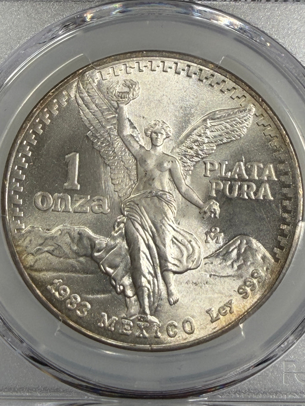 1983-Mo Mexico Silver 1 Onza Libertad PCGS MS67