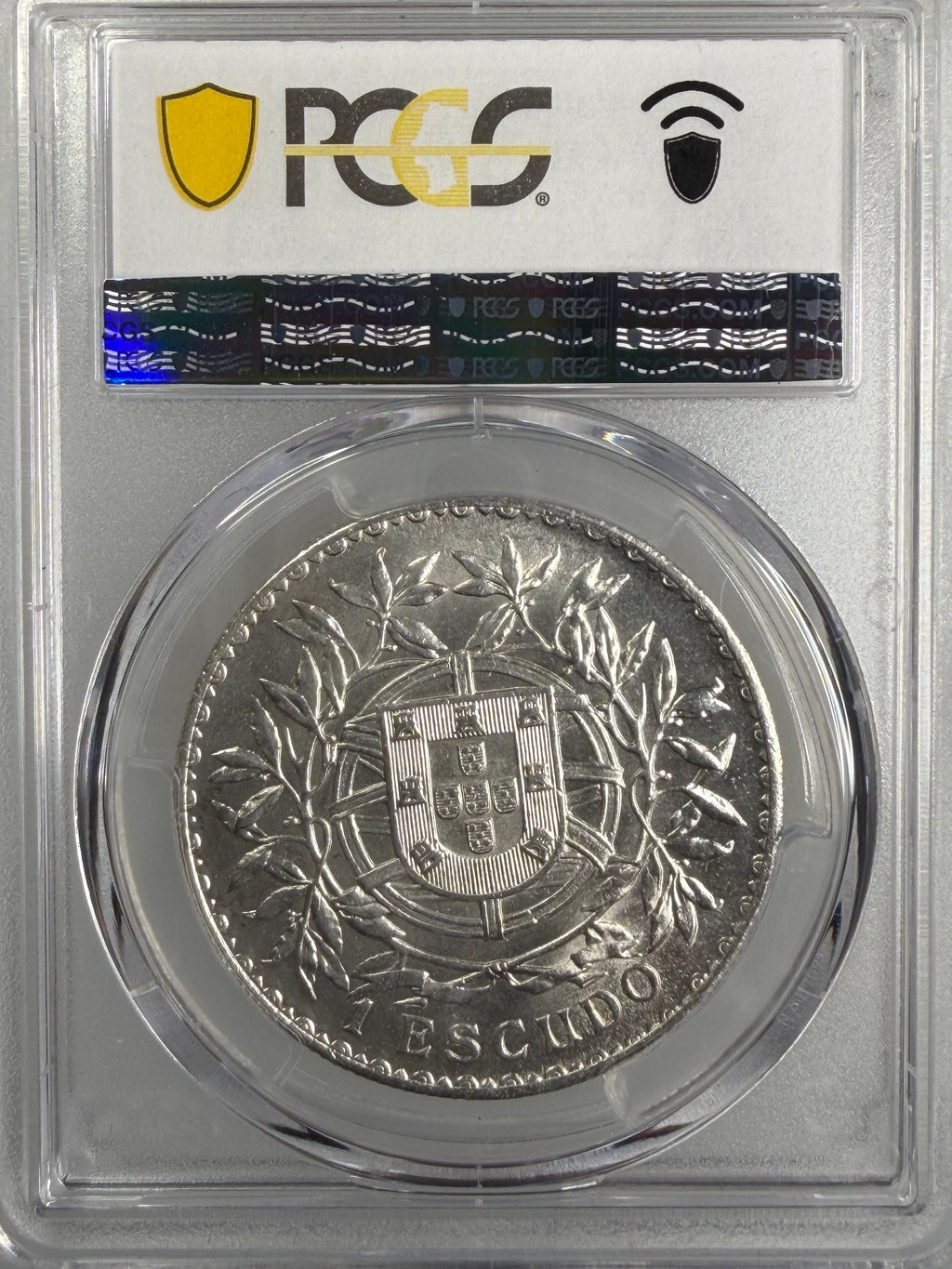 1916 Portugal Silver 1 Escudo PCGS MS63 – Two-Year Type