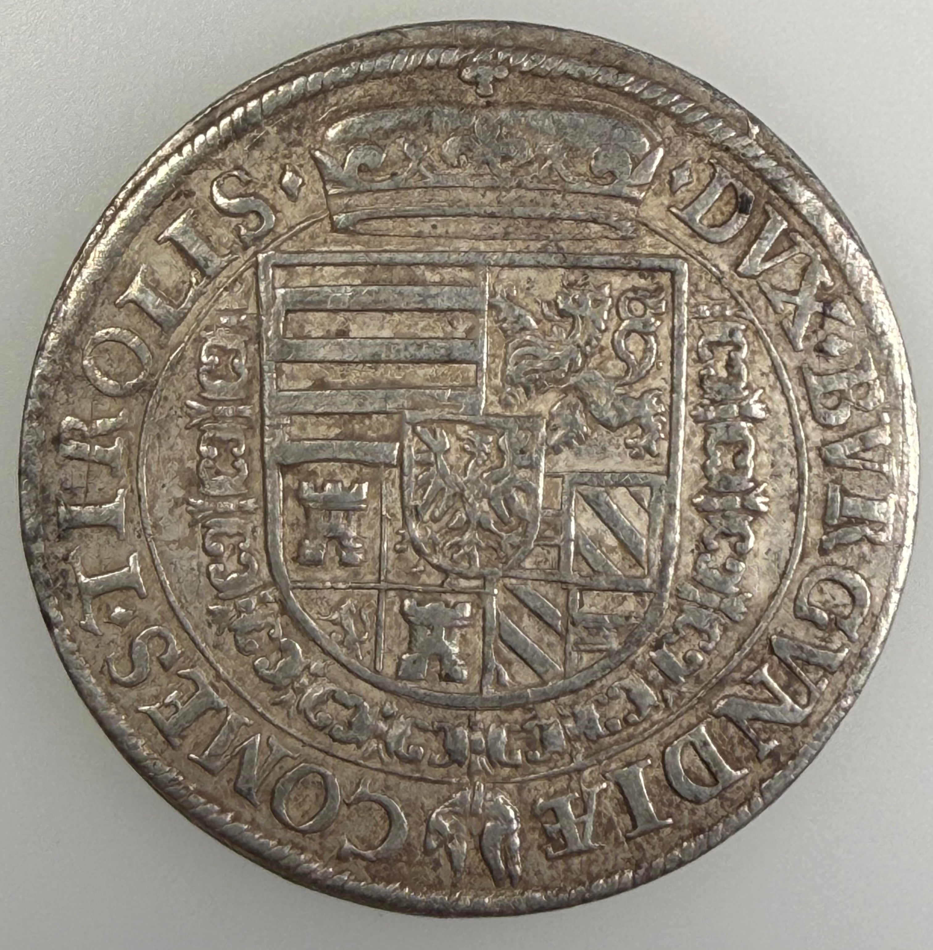 (1577-1595) Austria Holy Roman Empire Ferdinand II Silver Taler - Hall Mint