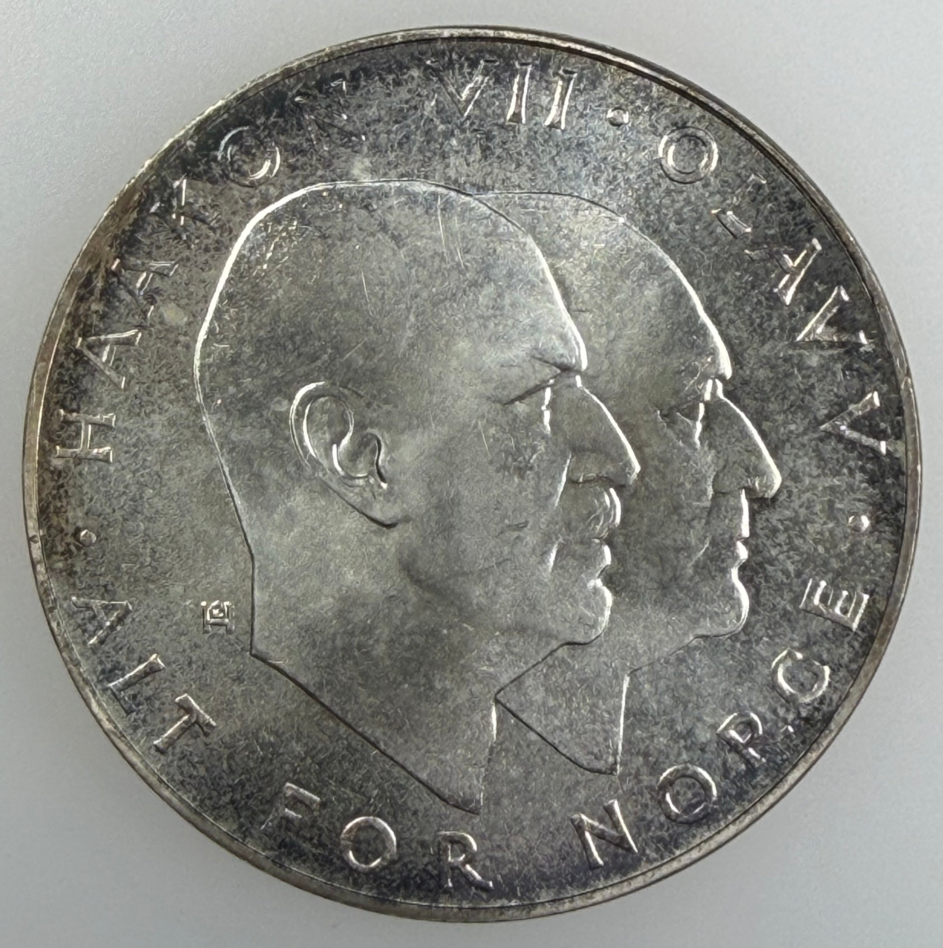 1970 Norway Silver 25 Kroner – 25th Anniversary of Liberation (Frigjøringen)