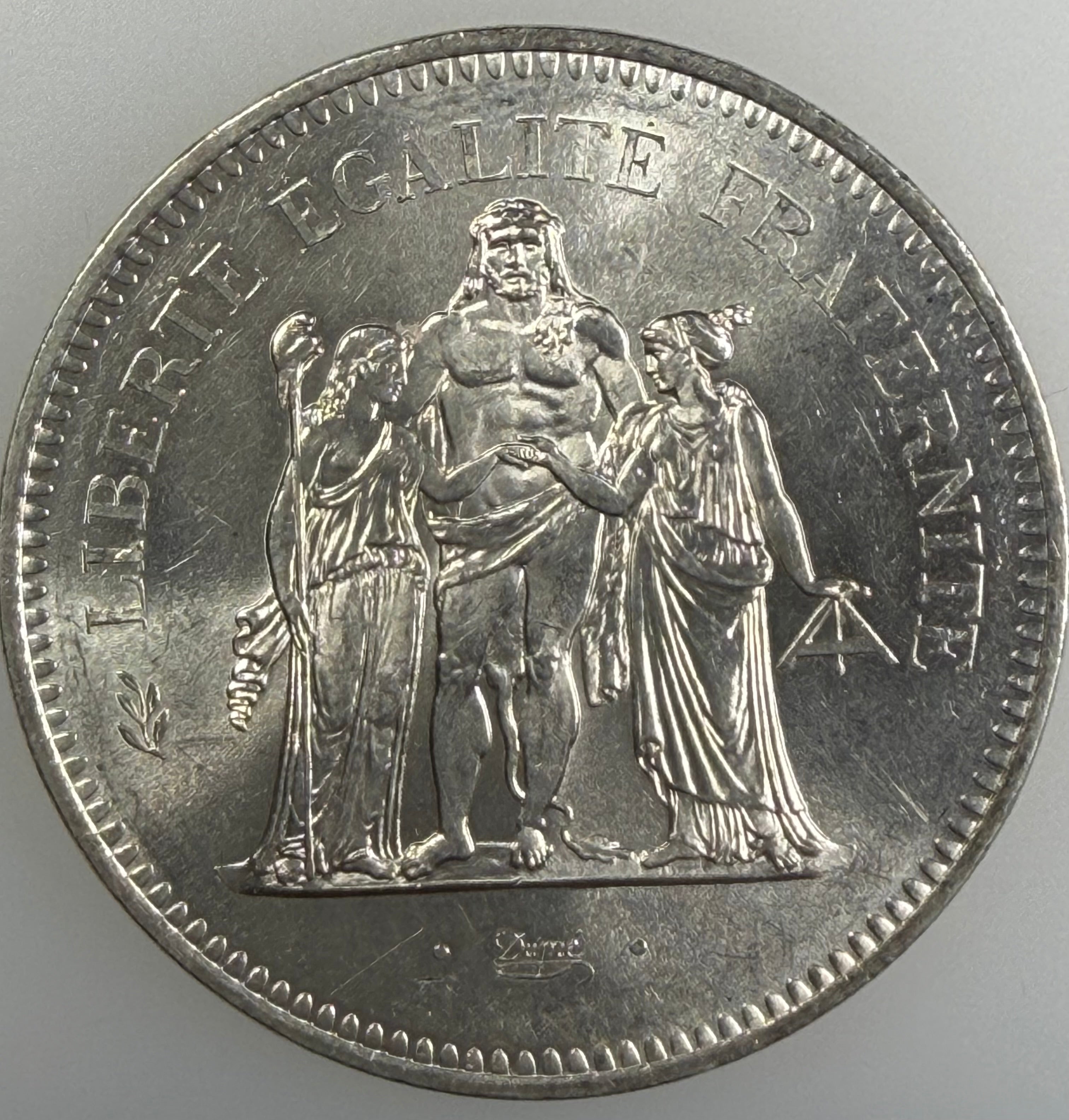 1976 France Silver 50 Francs – Hercules Type