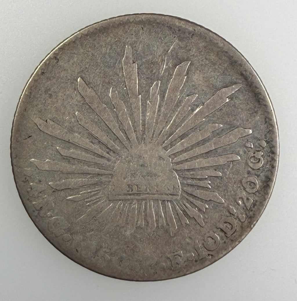 1850 Mexico 4 Reales – First Republic, Guanajuato Mint (Go PF)