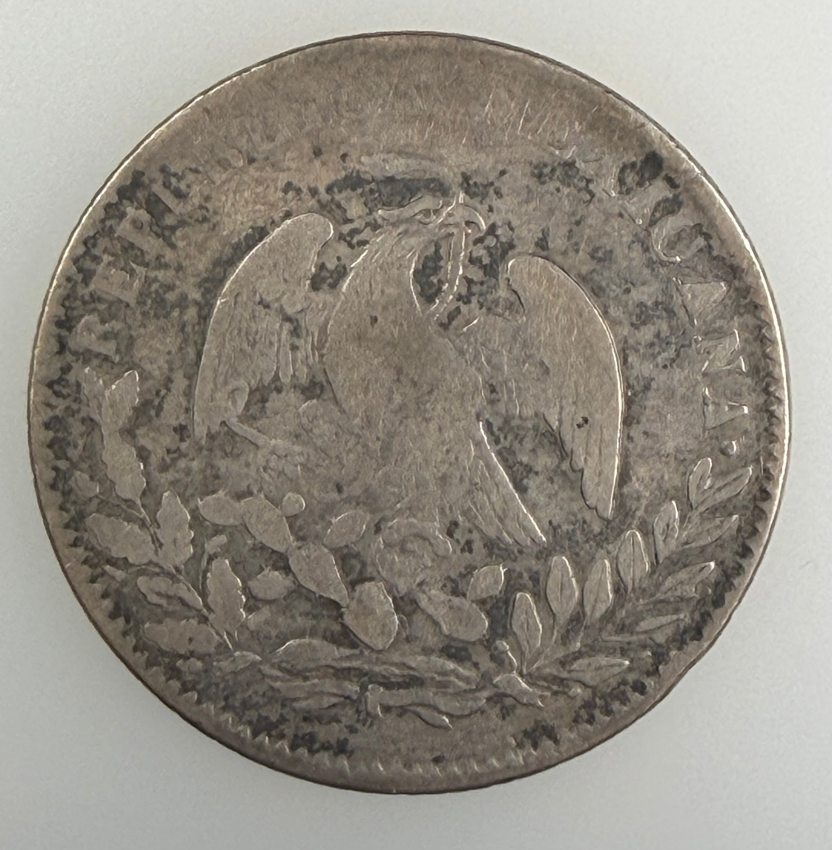 1850 Mexico 4 Reales – First Republic, Guanajuato Mint (Go PF)