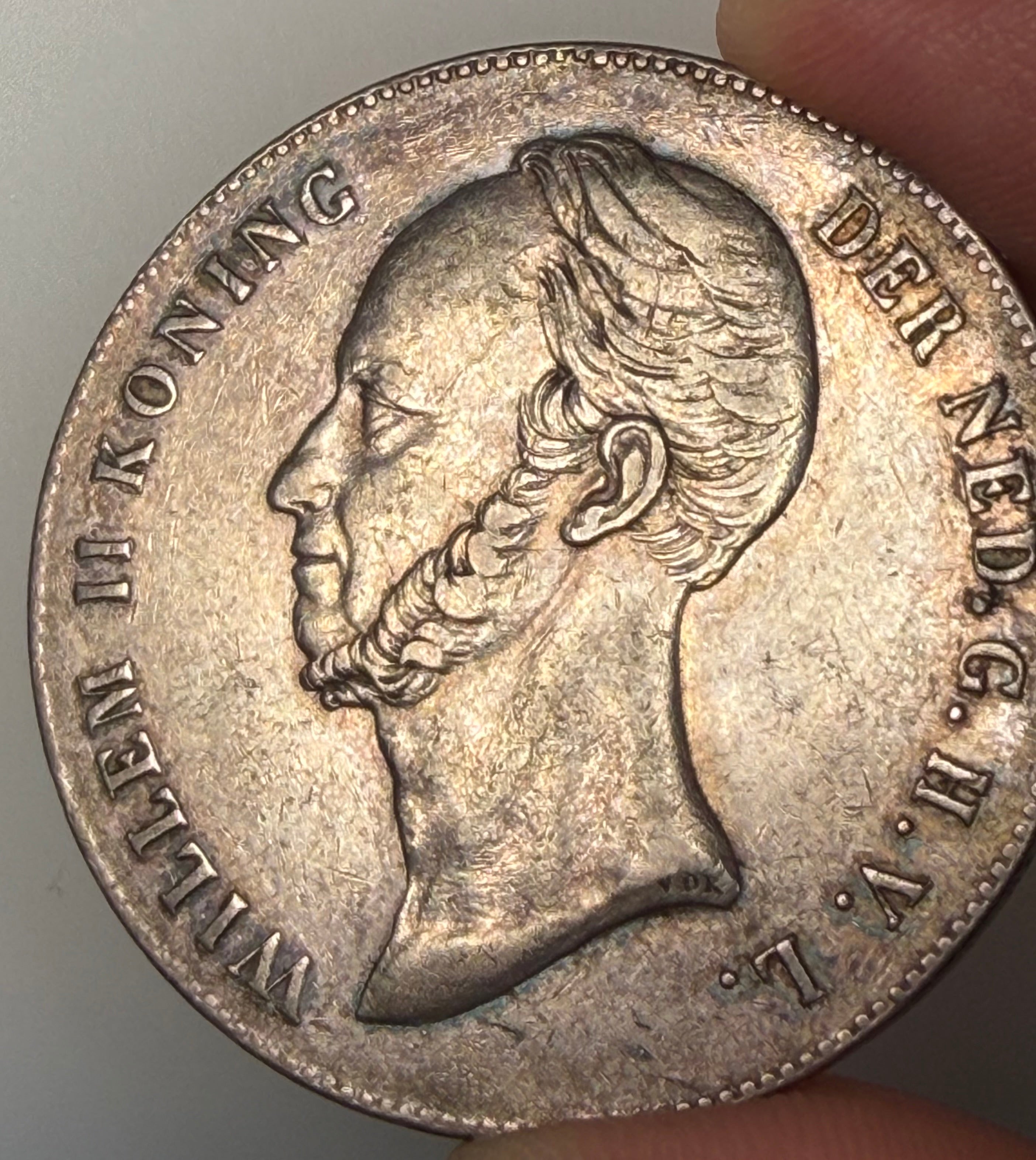 1846 Netherlands Silver 2½ Gulden – King Willem II