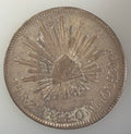 1844 Zs OM Mexico 4 Reales – Republic (Cap & Rays)