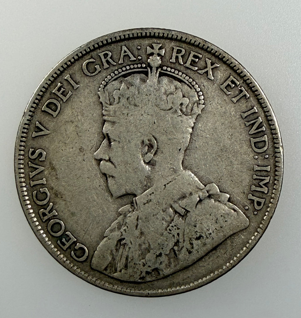1916 Canada Silver 50 Cents – George V