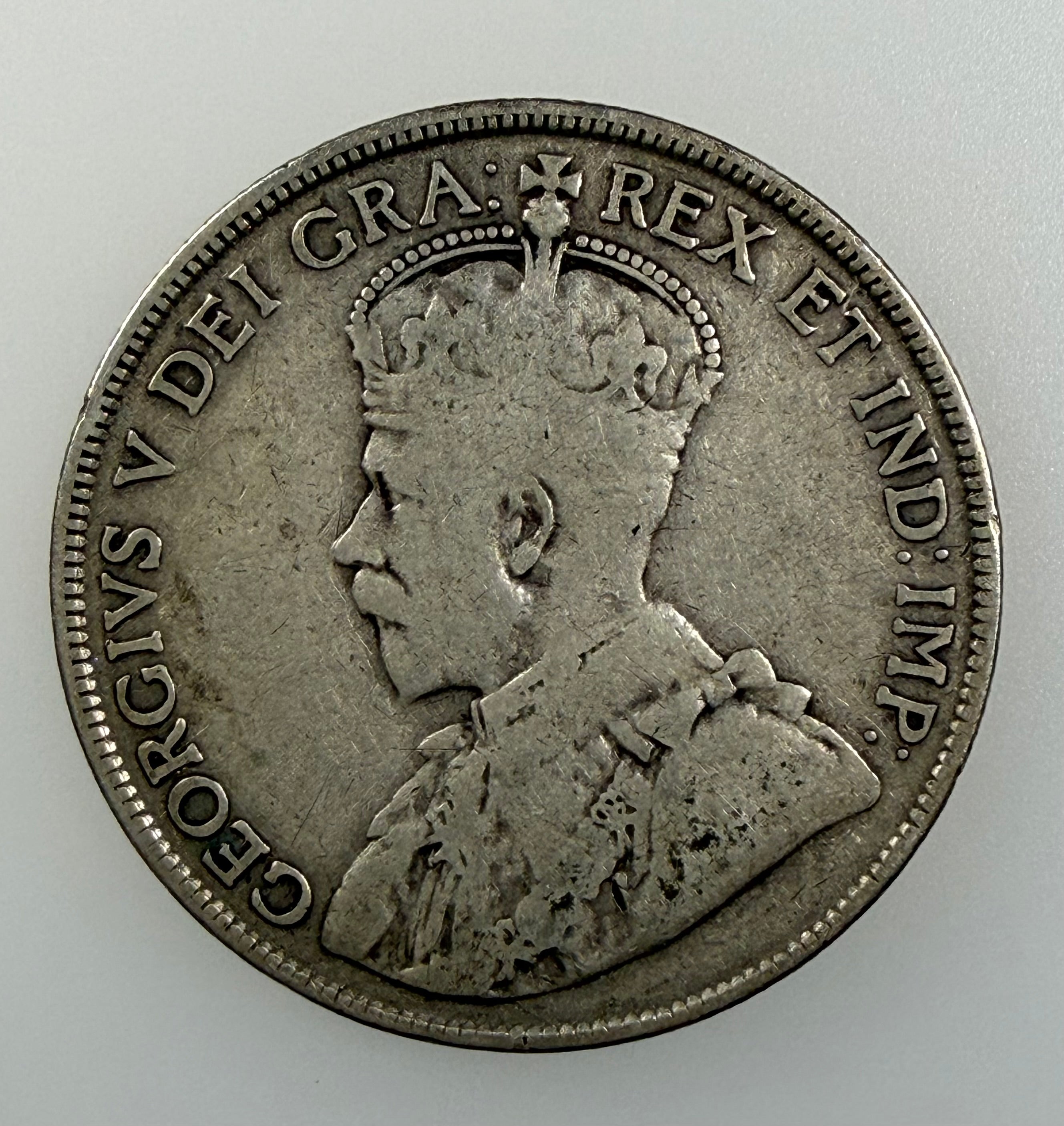 1916 Canada Silver 50 Cents – George V
