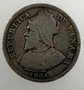 1904 Panama Silver 10 Centesimos de Balboa – Vasco Núñez de Balboa