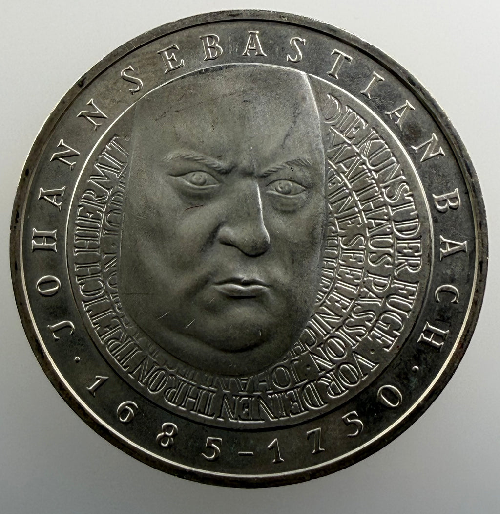 2000 F Germany Silver 10 Deutsche Mark – Johann Sebastian Bach