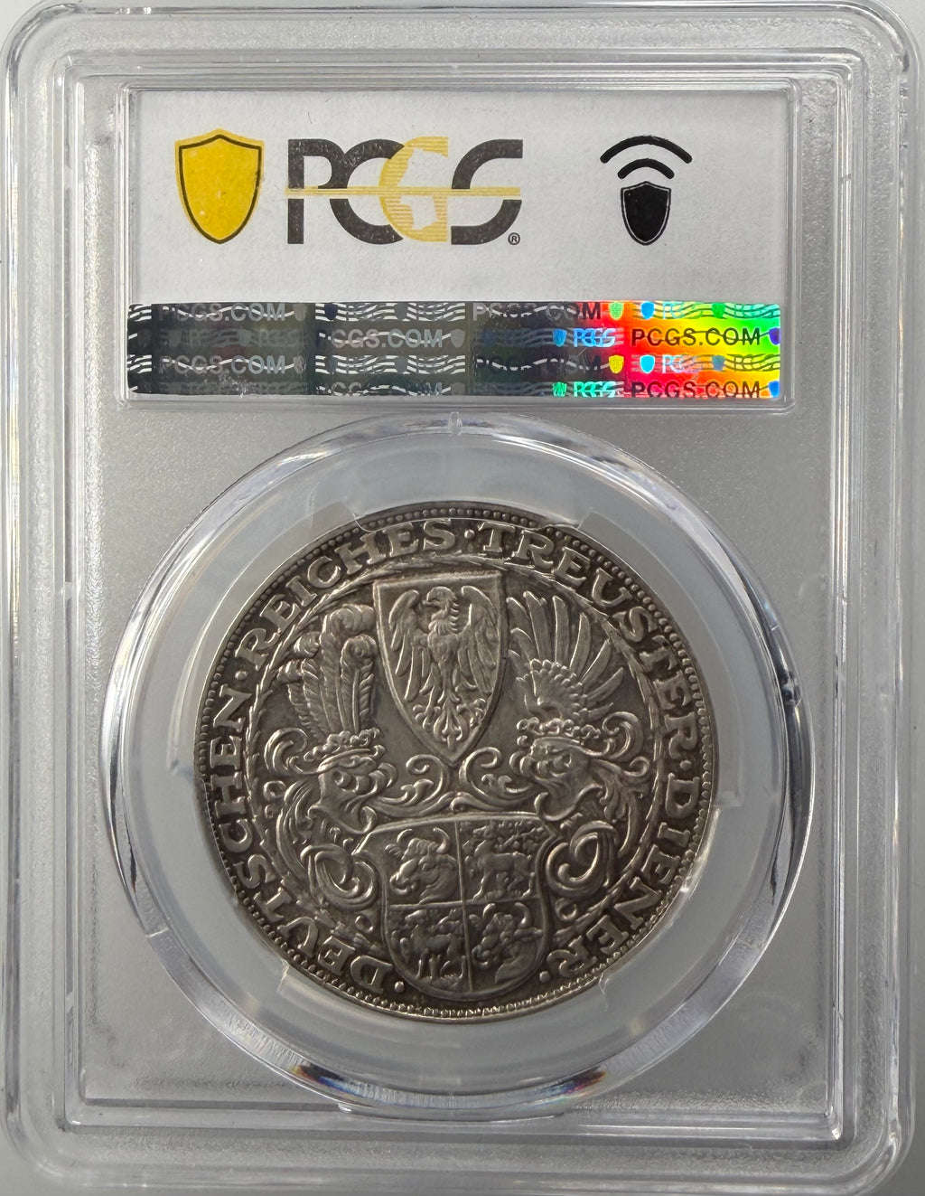 1927-D Germany Silver 5 Mark Hindenburg – 80th Birthday (Medallic)