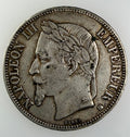 1869-BB France Silver 5 Francs – Napoleon III