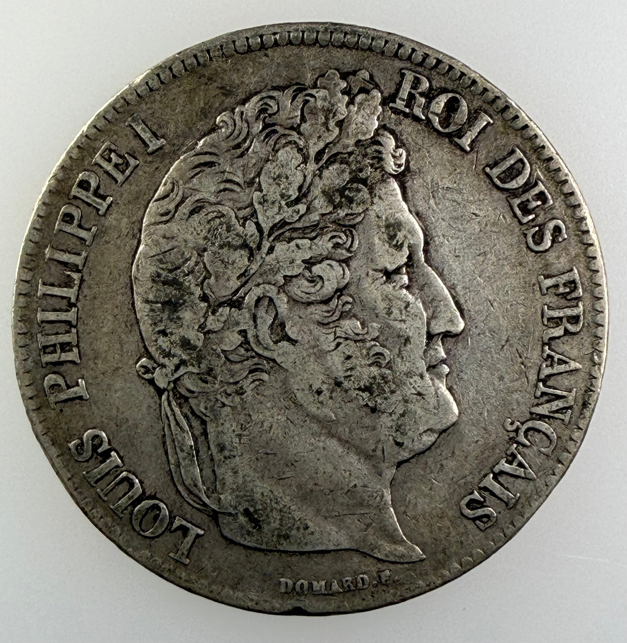 1835-W France Silver 5 Francs
