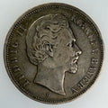 1876-D German States - Bavaria Silver 5 Mark