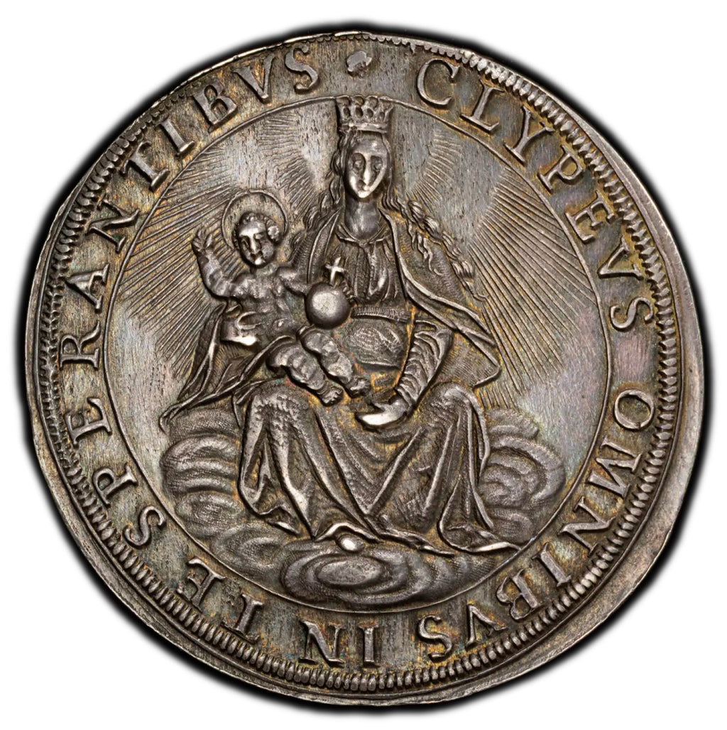 1627/6 Bavaria Silver Thaler Madonna &amp; Child PCGS AU58 (D-6073)